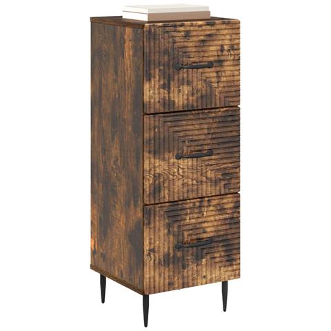 Mobile con Cassetti Rovere Fumo 33 x 34,5 x 89,5 cm - Foto 2