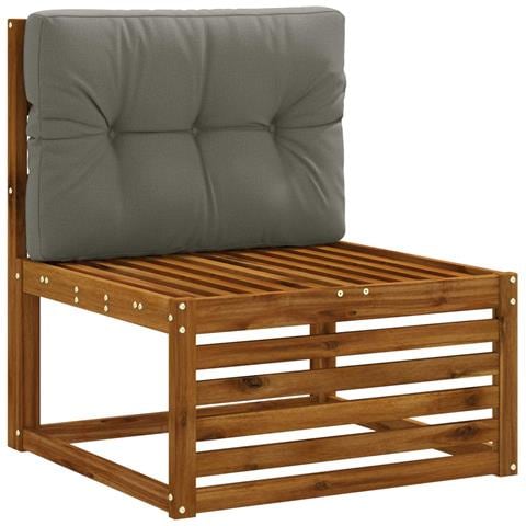 Cuscino per schienale di pallet VIANEN 100% Poliestere Grigio - Foto 2