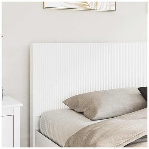 Struttura del letto con stoccaggio e testata Bianco - Foto 2