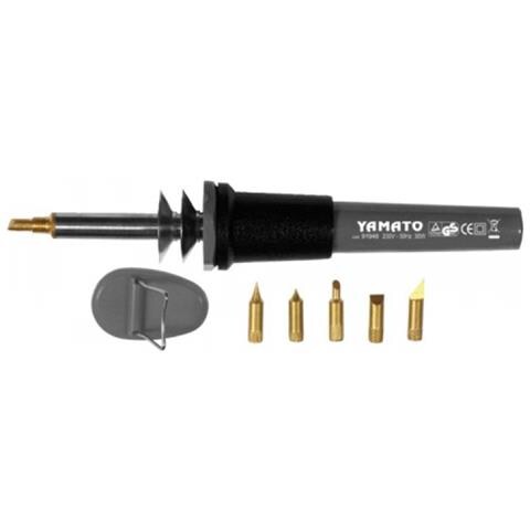 kit Saldatore a stilo Pirgrafo Yamato per lavoro artigianale 30W Punte 6 - Foto 3