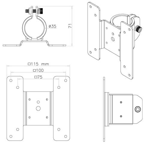 Supporto THINCLIENT-05 per Monitor - Foto 3