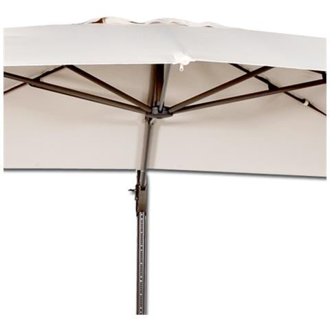 Ombrellone SENSO 3x3 m braccio Retrattile Alluminio Bianco per Giardino - Foto 2