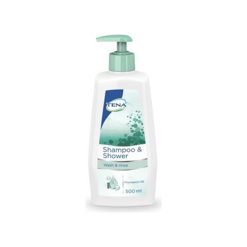 Bagno Schiuma Shampoo Detergente Per Pelli Fragili E Capelli Delicati - Tena Shampoo & Shower - Foto 2