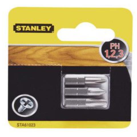 Stanley - 3 Inserti E Adattatori Per Avviatura 25 Mm. Ph 1-2-3 - Foto 3