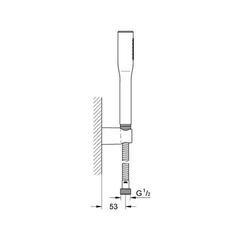 Set Doccia Completo Euphoria Cosmopolitan Stick 27369000 - Cromato - Foto 2
