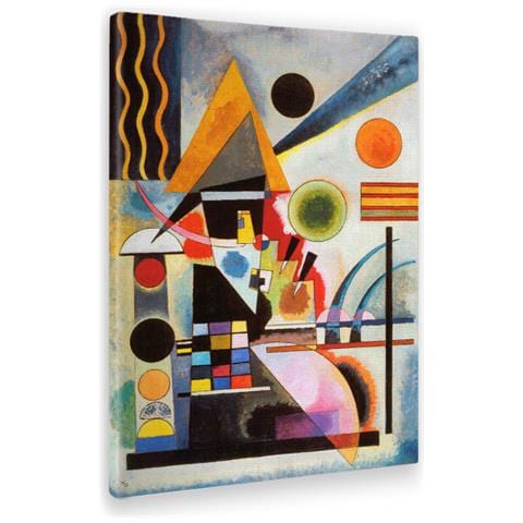 Quadro Moderno Stile Kandinsky: Stampa Su Tela, 30x40 Cm, Per Soggiorno E Cucina