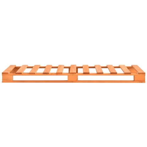 Giroletto In Pallet Marrone Legno Massello Di Pino 90x200 Cm - Foto 2