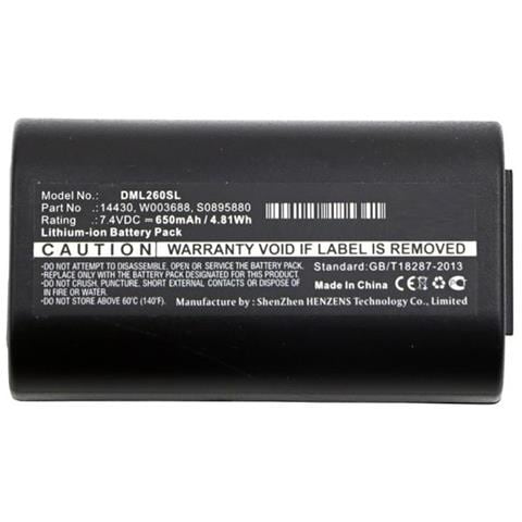 Mbxpr-ba002 Parte Di Ricambio Per La Stampa Batteria 1 Pezzo[ i] (battery For M&dymo Printer - 4.8wh Li-ion 7.4v 650mah - Black, 14430, 1758458 S0895880 - Warranty: 12m)  - Foto 2