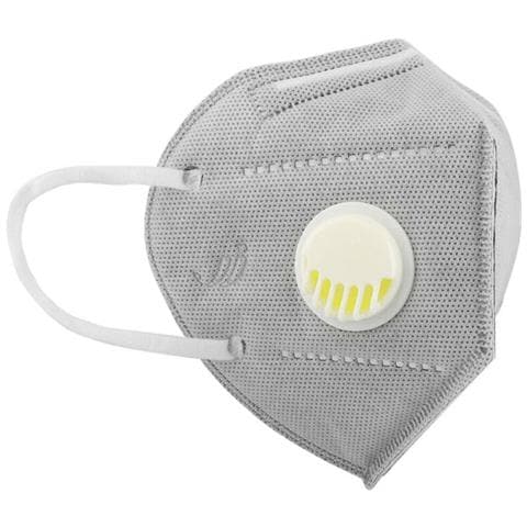100 * Kn95 Mascherine Maschere Con Maschere Protettive Con Valvola Di Respirazione mascherina monouso Grigio - Foto 2