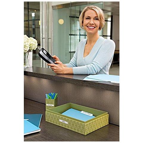 S0968960 Label Manager 280 Handheld Label Maker Tastiera Qwerty (con Spina Britannica) Nero - Foto 4