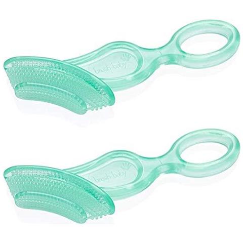 Masticabili Morbida Spazzolino Da Denti Per Bambini E Bambini Piccoli Fase 2 Primi Denti - Dentizione Adatto Da 10-36 Mesi Delicatamente Denti Pulisce Per Bambini E Lenisce Le Gengive Doloranti Teal Colori Confezione Da 2 - Foto 1
