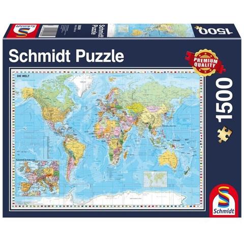 Puzzle Planisfero, 1500 Pezzi - Foto 2