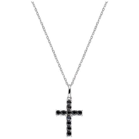 Collana Da Donna In Argento Croce Crbn02 - Foto 1
