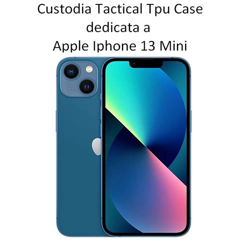Tactical Custodia Originale Tpu Cover Case Per Apple Iphone 13 Mini Trasparente - Foto 2