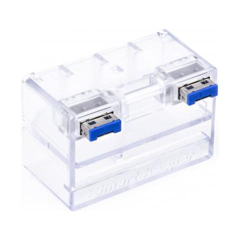 Csk-nm10/p8 Clip Sicura Bloccaporte Rj-45 Trasparente Plastica 1 Pz - Foto 1