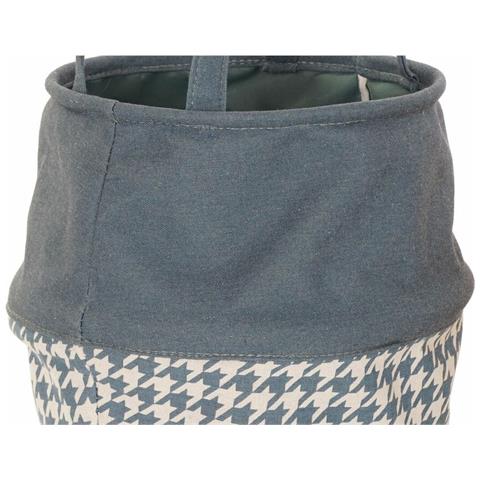 Cesto Per I Panni Sporchi Dkd Home Decor Piede Di Crow Grigio Giallo Grigio Scuro 28 X 28 X 28 Cm (3 Unità) - Foto 2