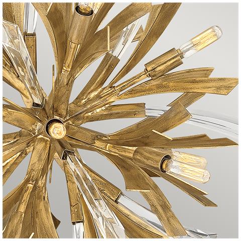 Lampadario Industrial Nordico Vida Acciaio Oro Brunito Piccolo 13 Luci E14 - Foto 7