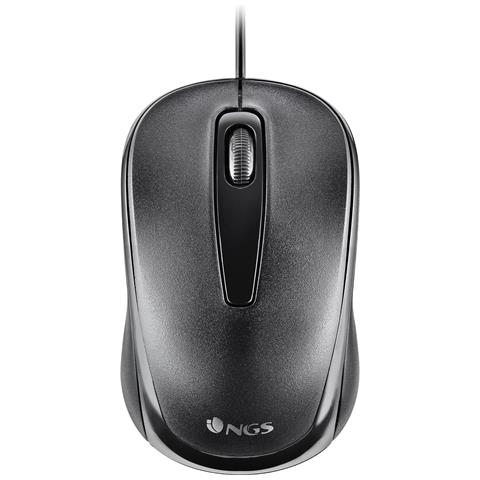 Mouse Ottico Con Cavo Easy Delta 1200 DPI Colore Nero - Foto 1