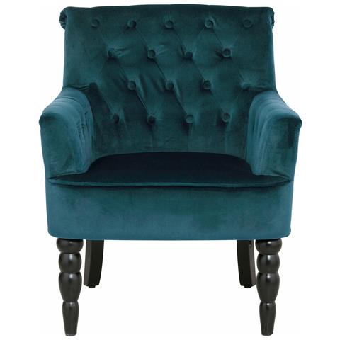 Alexia Sedia Accent In Velluto Petrolio - Foto 2