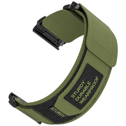 Cinturino Sportivo In Nylon Con Velcro Orologio Garmin Tree 22 Mm - Foto 2