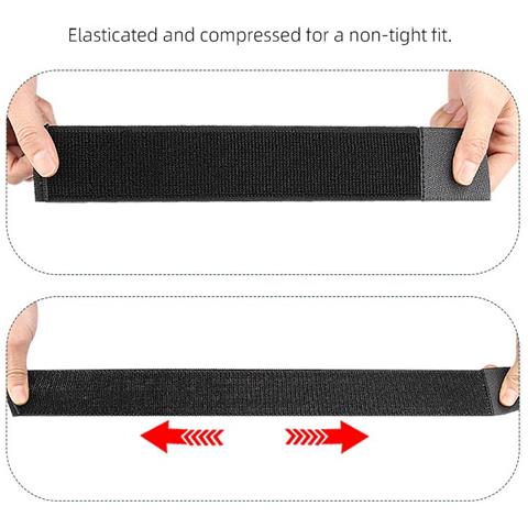 Cinghie Per Parastinchi Da Calcio Black - Foto 2