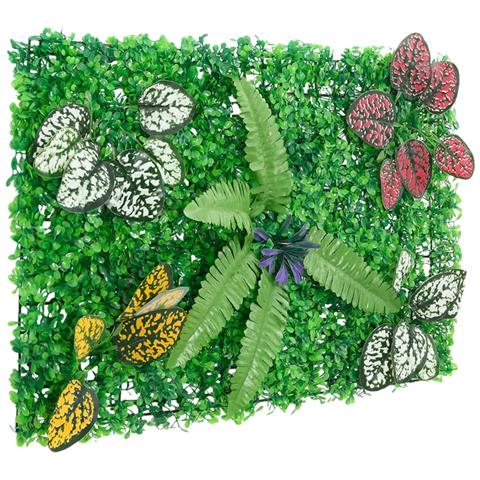 Recinzione Piante Artificiali24 Pz Verde 40x60 Cm - Foto 3