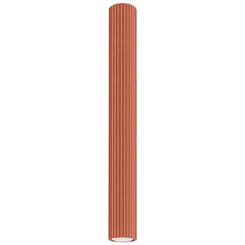 Lampada Da Soffitto Karbon 60 Rosso Ocra Sl. 1629 - Minimalista Lampada Da Soffitto Ocra Rossa 60x6.5x6.5 Cm - Foto 1