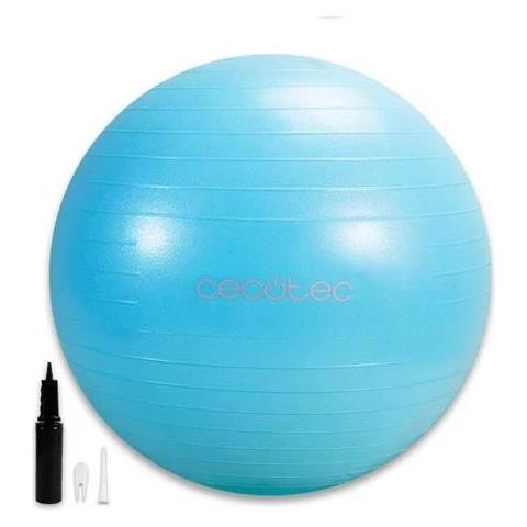 Palla fitness con pompa gonfiaggio (65cm) DRUMFIT Azzurro 07131 - Foto 1