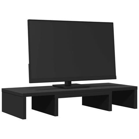 Supporto Monitor Regolabile Nero 60x24x10,5 In Truciolato - Foto 3