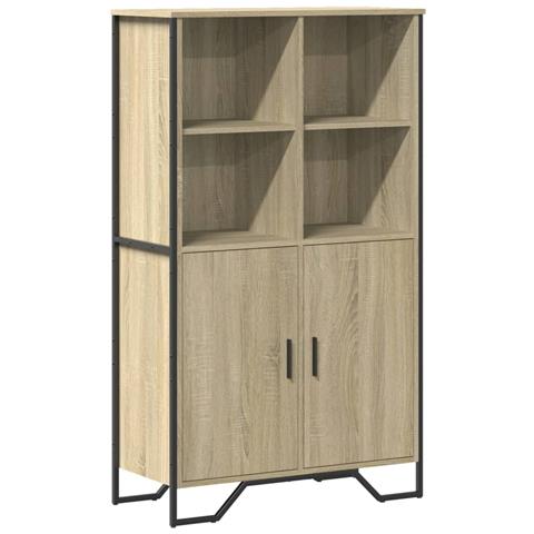 Credenza Rovere Sonoma 79,5x35,5x137,5 Cm In Legno Multistrato - Foto 2