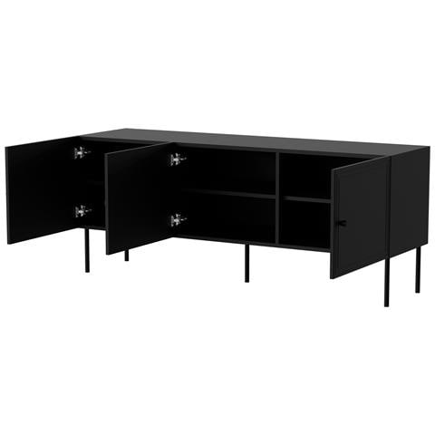 Armadio RTV 3D PALAZZO BIS 151x40x60 nero opaco - Foto 4