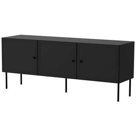 Armadio RTV 3D PALAZZO BIS 151x40x60 nero opaco - Foto 1