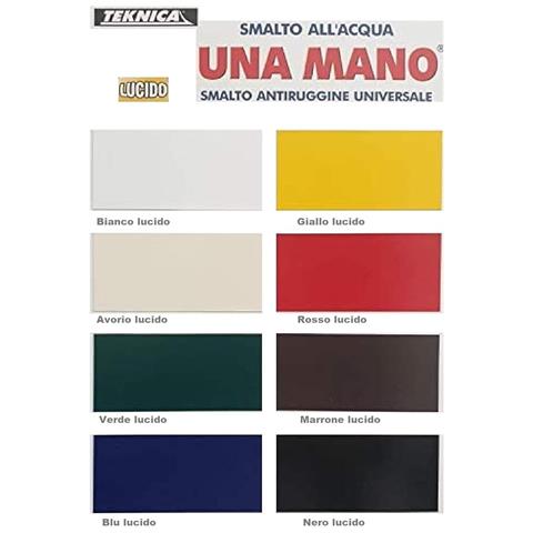 Teknica Unamano Smalto All'acqua Blu Lucido 500ml - Foto 2