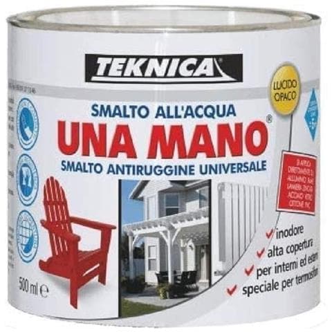 Teknica Unamano Smalto All'acqua Blu Lucido 500ml - Foto 1