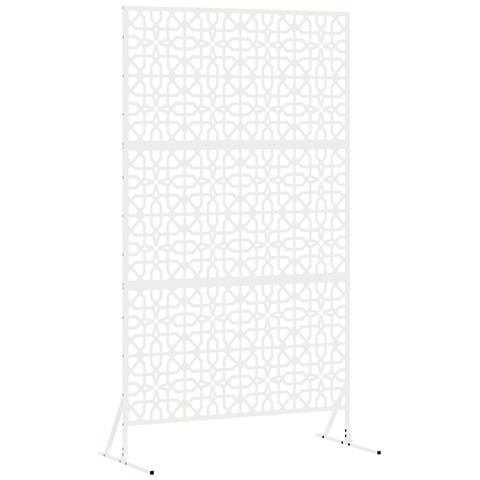 Pannello Flessibile Floreale Bianco Metallo Medio - Foto 1