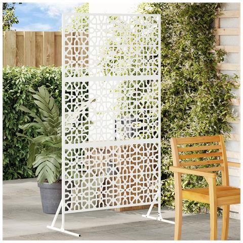 Pannello Flessibile Floreale Bianco Metallo Medio - Foto 2