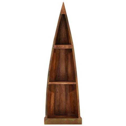 Mobile a Barca 39x27x127 Legno Massello di Recupero - Foto 2