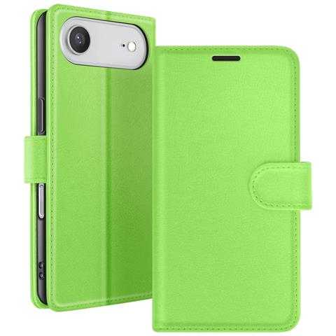 Custodia A Portafoglio Per Iphone 17 Air Funzione Supporto E Linguetta Magnetica, Verde - Foto 1