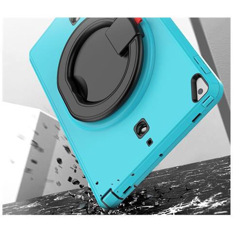 Custodia Per Ipad 9/8/7 10.2"" Con Supporto E Tracolla Turchese - Foto 4