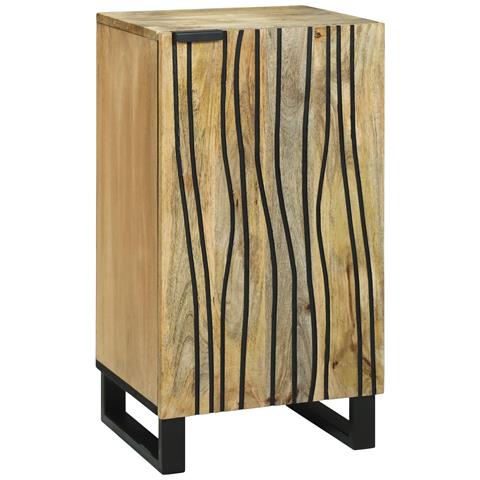 Mobile 40x33.5x75 cm in legno massello di mango - Foto 1