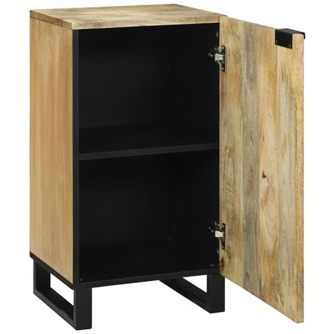 Mobile 40x33.5x75 cm in legno massello di mango - Foto 2