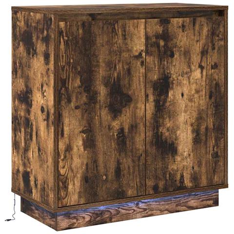 Credenza Rovere fumé 71 x 34.5 x 75 cm Legno multistrato - Foto 1