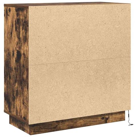 Credenza Rovere fumé 71 x 34.5 x 75 cm Legno multistrato - Foto 9