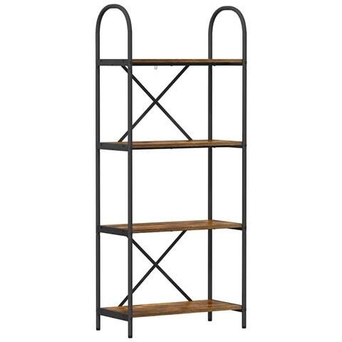 Libreria Rovere fumo 60 x 30 x 146 cm Legno multistrato - Foto 1