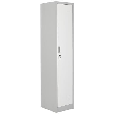 Armadietto A Porta Singola Athlete Metallo Grigio/ Bianco - Foto 2