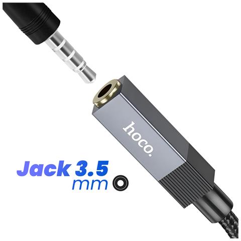 Adattatore Audio Jack 3.5mm Femmina A Usb-a Maschio 15cm, Nero - Foto 4