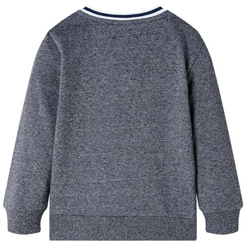 Felpa per Bambini Blu Marino Mélange 104 - Foto 2