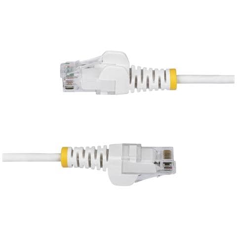 Cavo Ethernet CAT6 Bianco da 5m; Patch UTP con Plug RJ45 Antigroviglio e Rilievi di Trazione, Cavo Lan Slim in Rame Puro 28AWG, Sottoposto a test Fluke - Foto 2