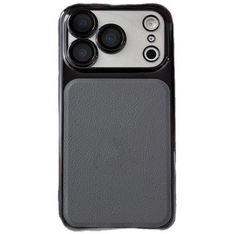 Custodia Grigia Antiurto Pc+pu Compatibile Con Iphone 17 - Foto 1