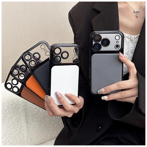 Custodia Grigia Antiurto Pc+pu Compatibile Con Iphone 17 - Foto 5